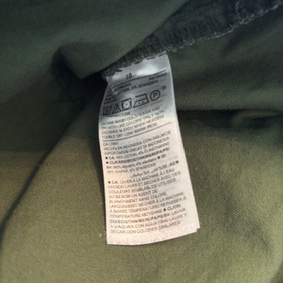 Old Navy Green Ankle Carpenter Pants - size 18 - Picture 8 of 8